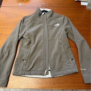 The North Face Cream and Apex Barrier Taupe/Tan Jacket